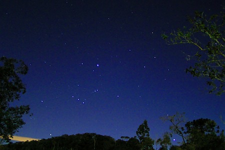 A view of the night sky