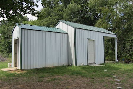 on top of our root cellar on top of our root cellar